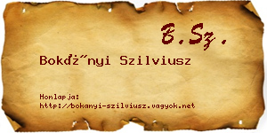Bokányi Szilviusz névjegykártya